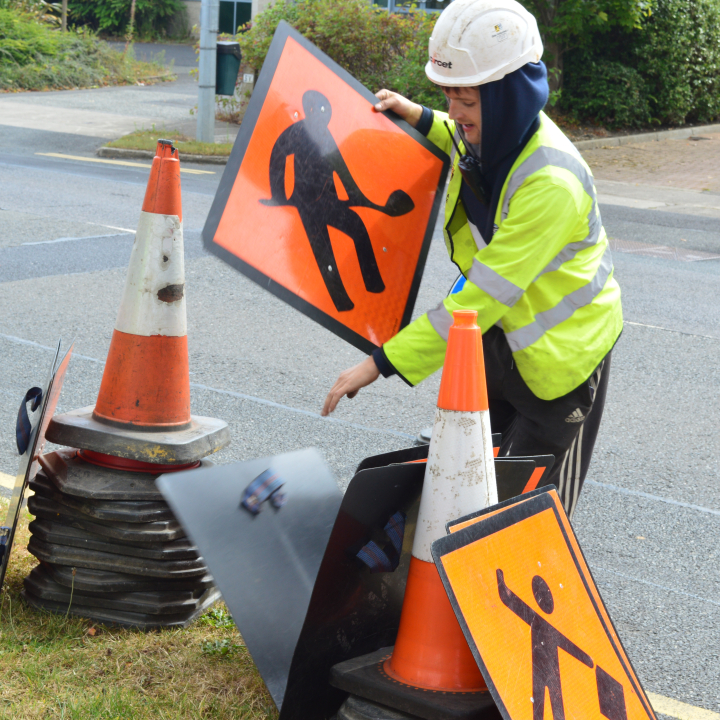 CSCS Signing, Lighting and Guarding at Roadworks